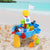 Keezi Kids Beach Sand and Water Toys Outdoor Table Pirate Ship Childrens Sandpit