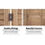 8 Panel Wooden Room Divider in Brown