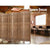 8 Panel Wooden Room Divider in Brown