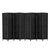 8 Panel Rattan Room Divider in Black