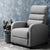 Artiss Luxury Recliner Chair Chairs Lounge Armchair Sofa Fabric Cover Grey - Decorly