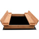 Keezi Wooden Outdoor Sandpit Set - Natural Wood