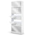 Artiss 5 Drawer Mirrored Wooden Shoe Cabinet - White - Decorly