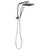 WELS 8 inch Rain Shower Head Square Wall Bathroom Arm Handheld Spray Bracket Rail Chrome