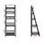 Artiss Display Shelf 5 Tier Wooden Ladder Stand Storage Book Shelves Rack Coffee - Decorly