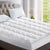 Giselle King Mattress Topper Bamboo Fibre Pillowtop Protector - Decorly