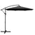 Instahut 3M Cantilevered Outdoor Umbrella - Black - Decorly