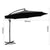 Instahut 3M Cantilevered Outdoor Umbrella - Black - Decorly