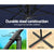 Instahut 3M Cantilevered Outdoor Umbrella - Navy - Decorly