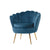 Artiss Armchair Lounge Chair Accent Retro Armchairs Lounge Shell Velvet Navy - Decorly