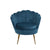 Artiss Armchair Lounge Chair Accent Retro Armchairs Lounge Shell Velvet Navy - Decorly