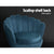 Artiss Armchair Lounge Chair Accent Retro Armchairs Lounge Shell Velvet Navy - Decorly