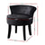 Artiss Velvet Vanity Stool Backrest Stools Dressing Table Chair Makeup Bedroom Black