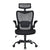 MONA Ergonomic High Back Flipped Armrest Task Chair In Black